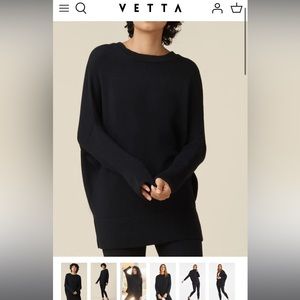 VETTA - The Oversized Sweater - Medium - Black